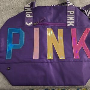 PINK Victoria's Secret Purple Travel Bag First Purple Sold